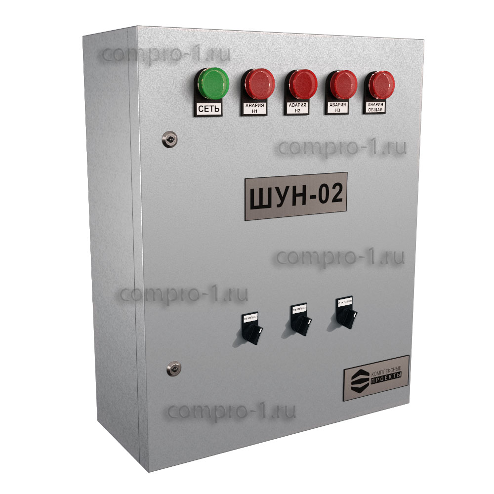 Шкаф управления насосами ШУН-2-3-23.8-GSM вид снаружи