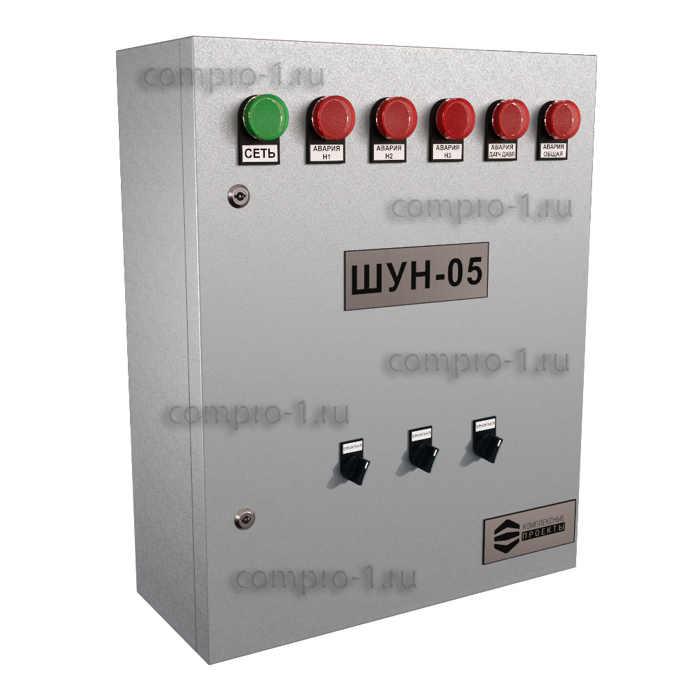 Шкаф управления насосами ШУН-5-3-6.1-ТР-GSM вид снаружи