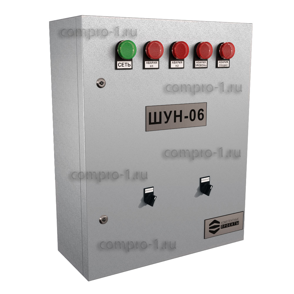 Шкаф управления насосами ШУН-6-2-23.8-GSM вид снаружи