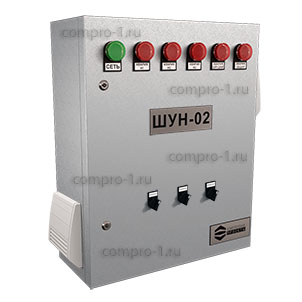 Шкаф управления насосами ШУН-2-3-2.2-ПЧ вид снаружи